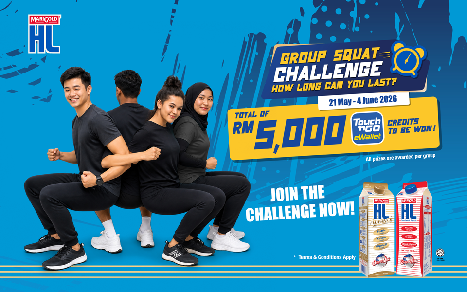 Marigold HL Group Squat Challenge - Win RM5,000 TNG eWallet Credits!